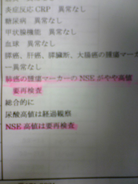 Nse ニューロン特異エノラーゼ 雷庵博人の 遺書いで口で吸え